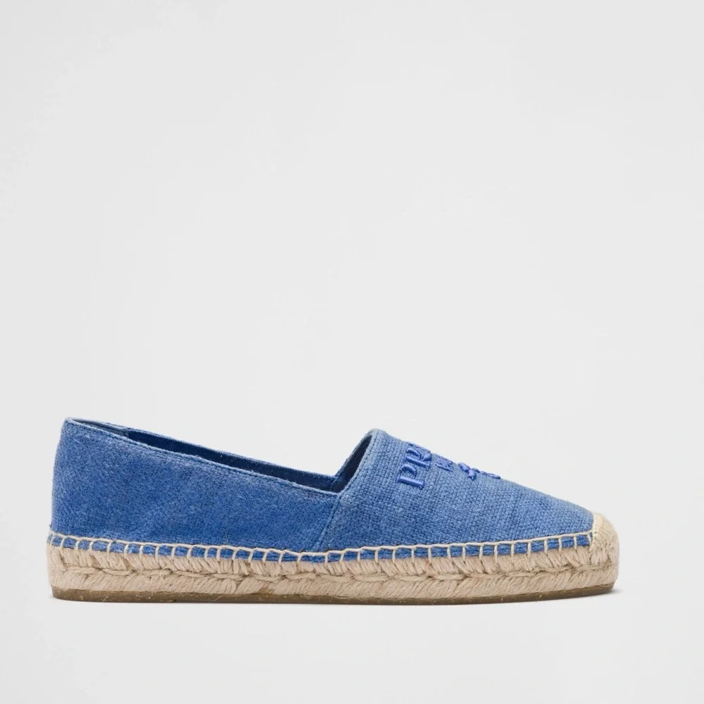 New Prada Linen espadrilles $850 40